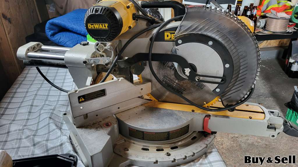 12" Compound Mitre Saw, Double Bevel with stand.