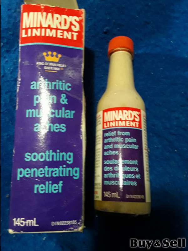 $20 FIRM:::: Vintage Minard's Liniment Box & Bottl