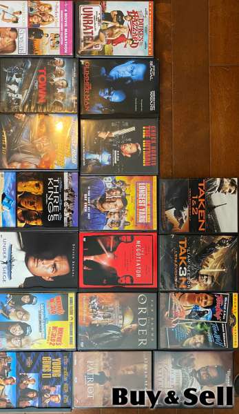70+ DVDs