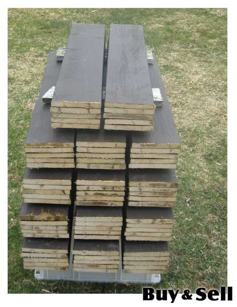 70  Reclaimed SHORT fence boards 1" X 6" X 28" 