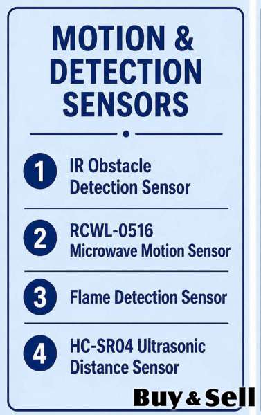  ARDUINO/ESP32 MOTION + DETECTION SENSORS 
