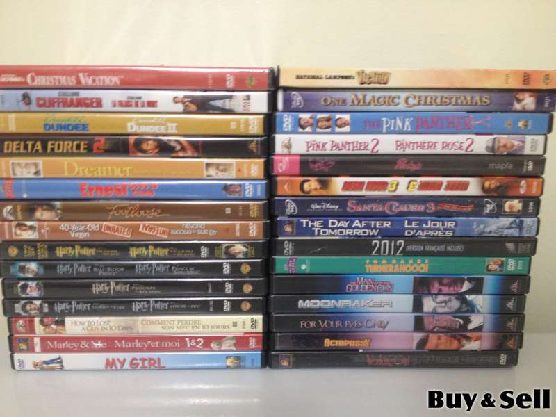 Assorted DVD Movies $2 each