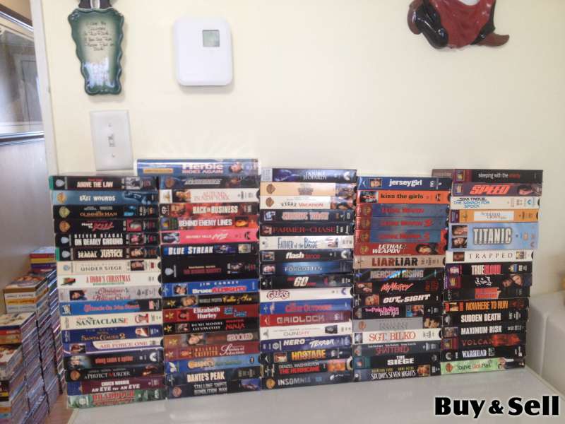 Assorted VHS Movies $0.50 each 