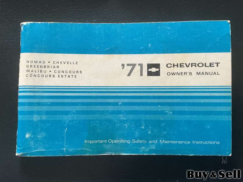 Chev Owners Manual 