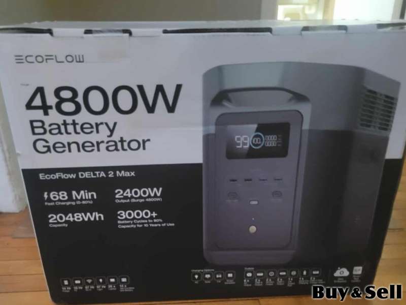  EcoFlow Delta 2 Max 2400/4800W Battery Generator
