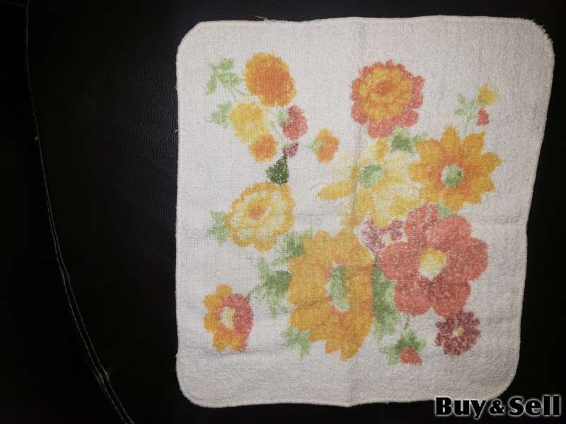 Facecloth 12 x 11 flowers $1.20