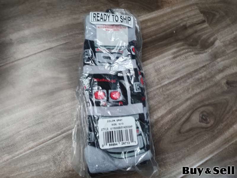 NES Controller Crew Socks