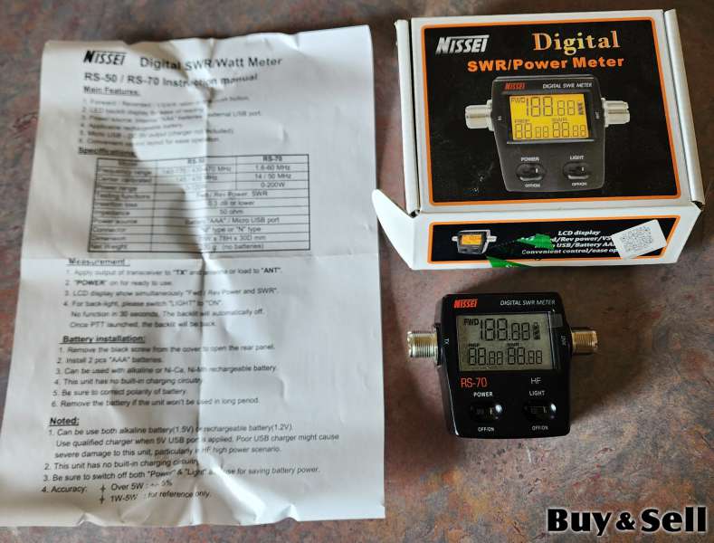 Nissei swr/watt meter