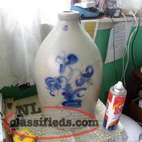 RESTORED stoneware jug