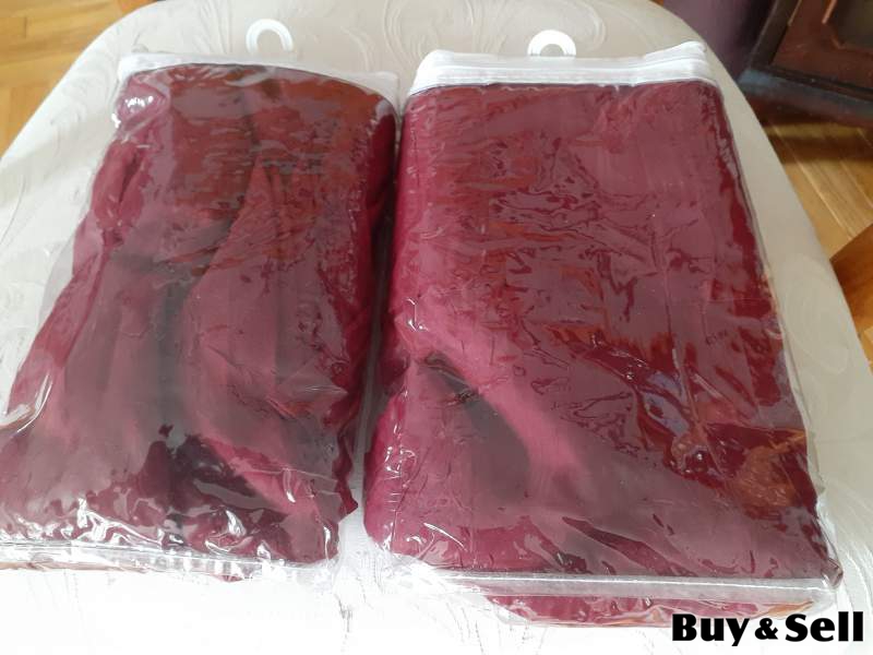 Rod pocket window panels (4), Burgundy color.