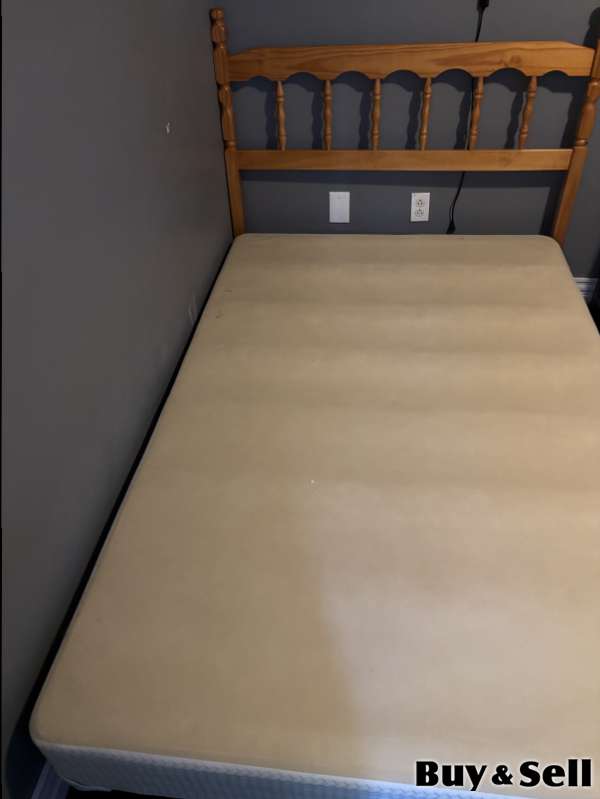 Twin xl bed frame , headboard and boxspring. 