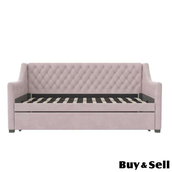 Upholstered Daybed with Trundle