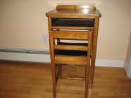 1 antique children's school desk and chair
