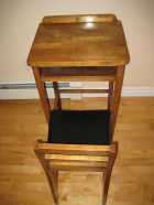 1 antique children's school desk and chair - Photo 1 of 2