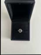 14K White Gold Ring with 1.5K Black Diamond - Photo 2 of 3