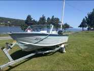 15 foot Aluminum boat and motor  - Photo 1 of 4