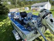 16 ft Princecraft Boat with trailer, 25hp motor an