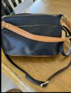 Italian leather handbag, new