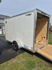 13x6 enclosed trailer with loading back door ramp, ...