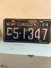1964 Commercial Newfoundland License Plate