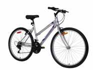 2 Mountain Bikes - White/Purple & Red