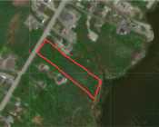 2 acres of waterfront land for sale in Gambo. 