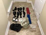 2 sets of John Daly Left Golf Cubs with bag, carts - Photo 2 of 3