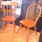 2 SOLID WOOD CHAIRS