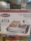 2 Tray Stainless Steel Buffet Server