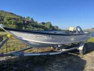 7.5' wide, with 70hp Yamaha motor, electric start and ...