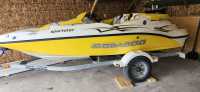 155 HP Jet Drive, 15' 4" length, licensed trailer. ...