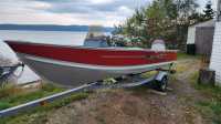 2012 Aluminum Boat, motor and trailer - exc.Cond.