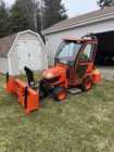 2014 Kubota BX2370 attached BX2755 55" Snowblower