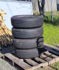 four new summer tires on rims, used couple months, ...