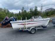 20ft Sea Serpent boat, motor and trailer