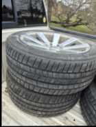 22" All Season Tires on Aluminum Rims