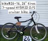 26" tires, 18-speed, unisex street bike - Photo 26 of 28