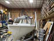 26ft fiberglass boat, Mercury motor, 24 ft trailer