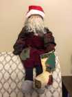 Plush Old Time Santa Decoration in mint condition. ...