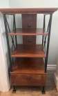 3 tier brown accent table, perfect condition