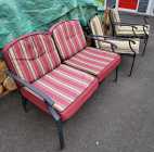 3 deck chairs and cushions