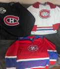 3 NHL Montreal Canadien Jerseys Red/ White/Black 