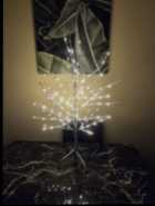 3' Pre-Lit Warm White Fairy LED Silver Birch Tree
