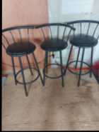 3 Swivel Bar Stools