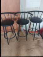 3 Swivel Bar Stools - Photo 2 of 3