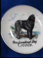 $30 FIRM::: Canada Newfoundland Dog wall hung plat