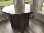 36 inch high rise table.