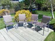 For sale: 4 Brown Patio Chairs