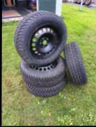 4 Studded Winter Tires On Rims 215/60R16