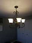 5 Light Wrought Iron chandelier for sale
